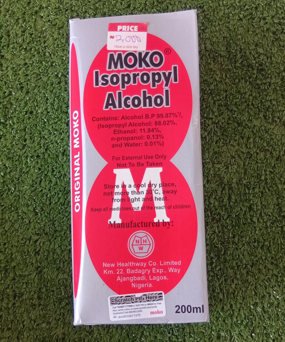 MOKO ALCOOL SPIRIT