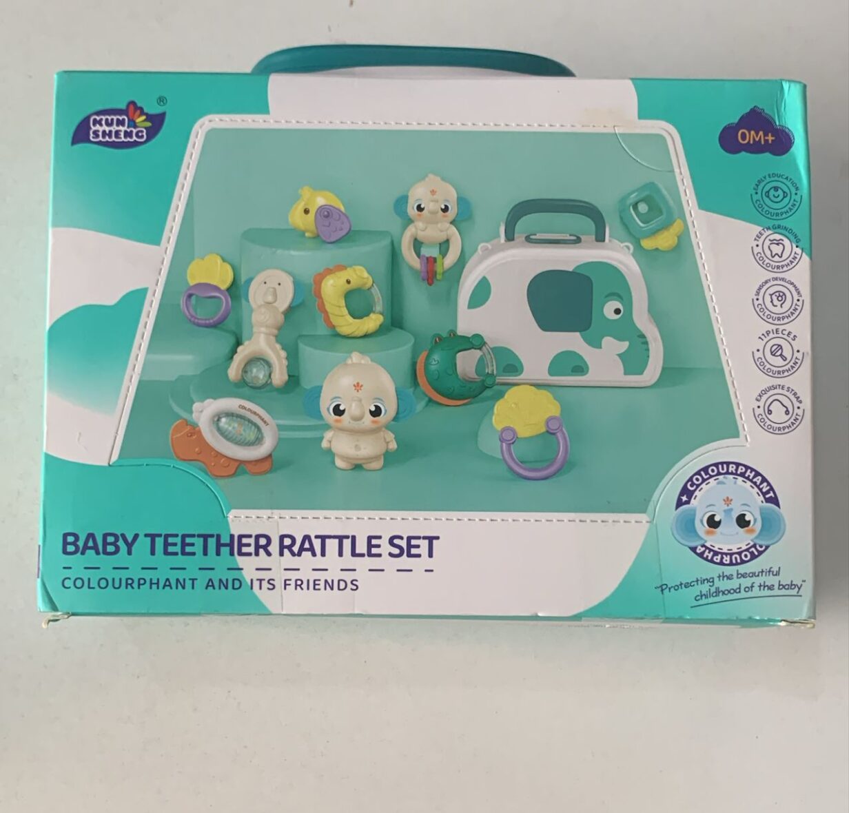 baby teethler rattle set